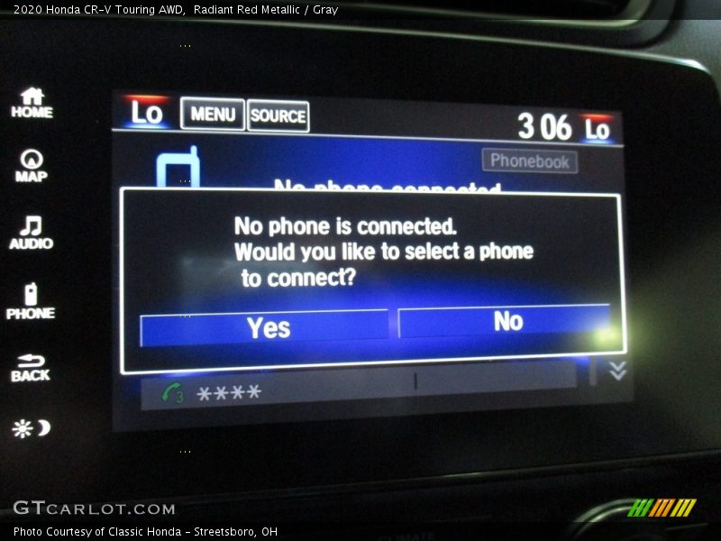 Radiant Red Metallic / Gray 2020 Honda CR-V Touring AWD