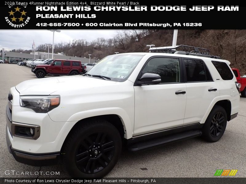 Blizzard White Pearl / Black 2020 Toyota 4Runner Nightshade Edition 4x4