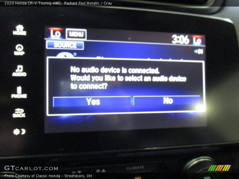 Radiant Red Metallic / Gray 2020 Honda CR-V Touring AWD