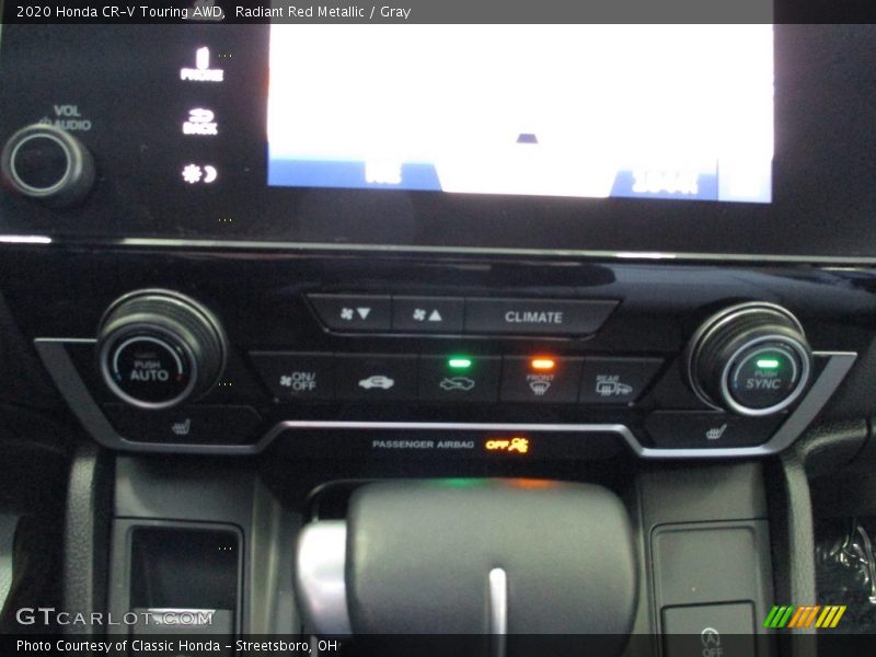 Radiant Red Metallic / Gray 2020 Honda CR-V Touring AWD