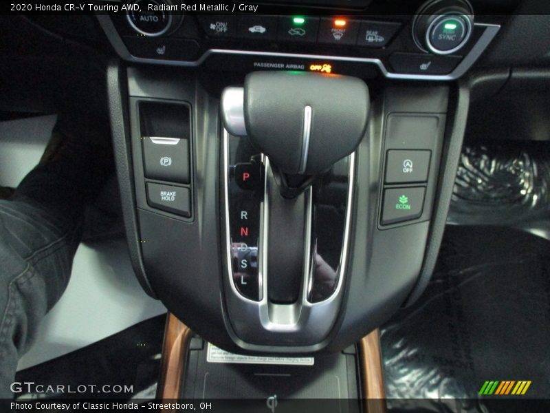 Radiant Red Metallic / Gray 2020 Honda CR-V Touring AWD
