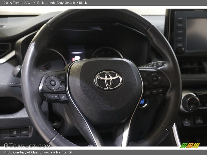 Magnetic Gray Metallic / Black 2019 Toyota RAV4 XLE