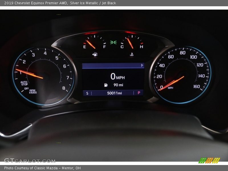 Silver Ice Metallic / Jet Black 2019 Chevrolet Equinox Premier AWD