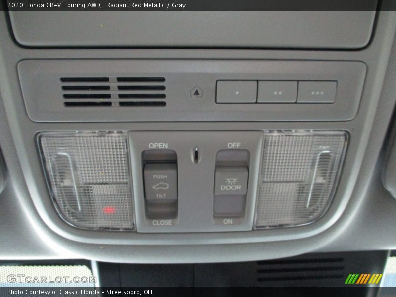 Radiant Red Metallic / Gray 2020 Honda CR-V Touring AWD