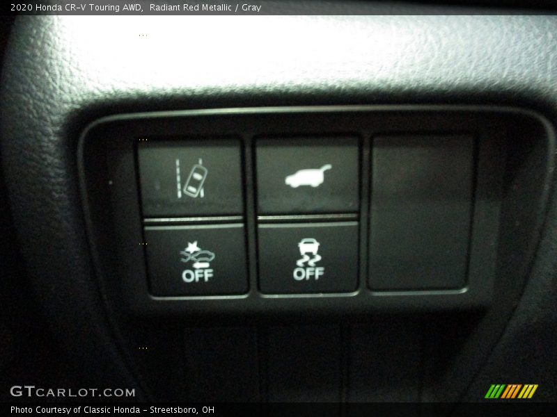 Radiant Red Metallic / Gray 2020 Honda CR-V Touring AWD