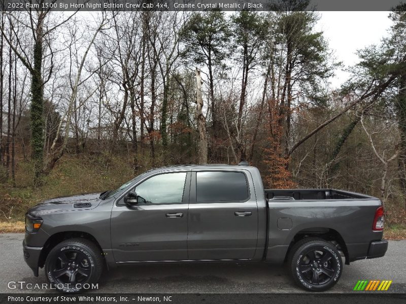  2022 1500 Big Horn Night Edition Crew Cab 4x4 Granite Crystal Metallic