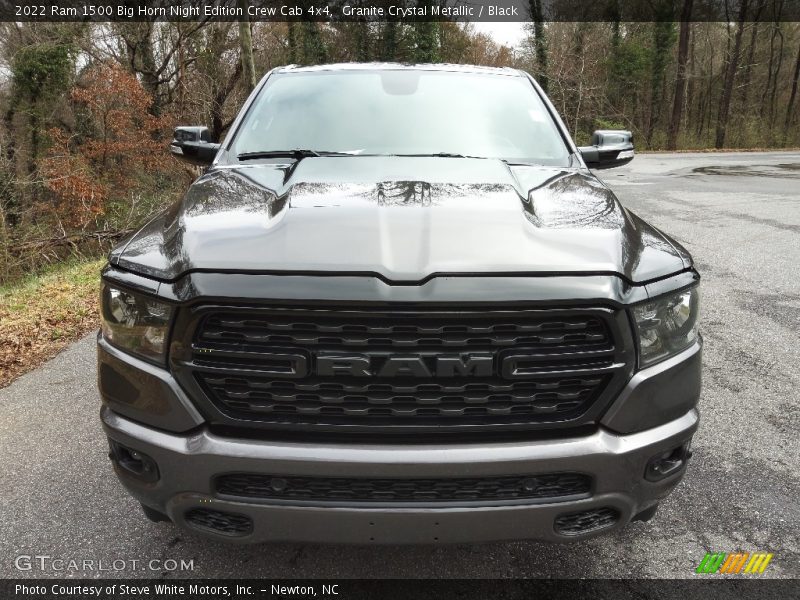 Granite Crystal Metallic / Black 2022 Ram 1500 Big Horn Night Edition Crew Cab 4x4
