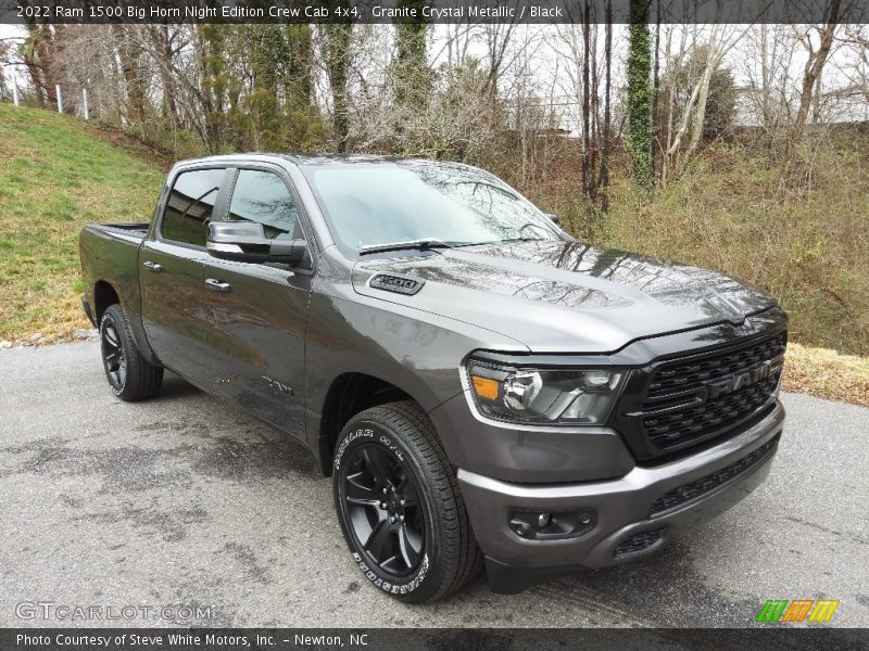 Front 3/4 View of 2022 1500 Big Horn Night Edition Crew Cab 4x4
