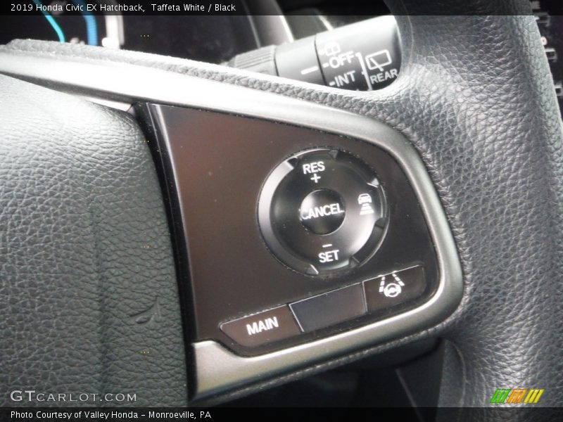 Taffeta White / Black 2019 Honda Civic EX Hatchback