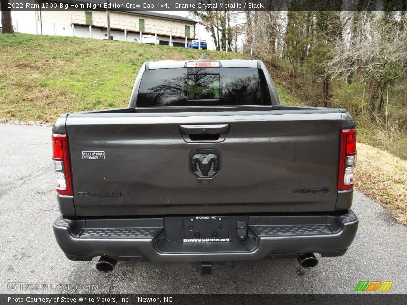 Granite Crystal Metallic / Black 2022 Ram 1500 Big Horn Night Edition Crew Cab 4x4