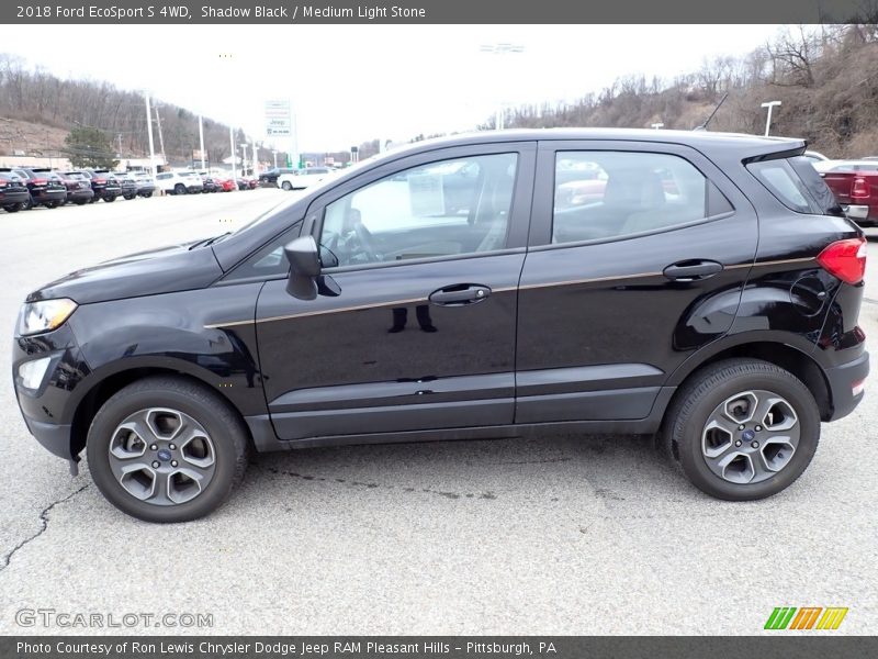 Shadow Black / Medium Light Stone 2018 Ford EcoSport S 4WD
