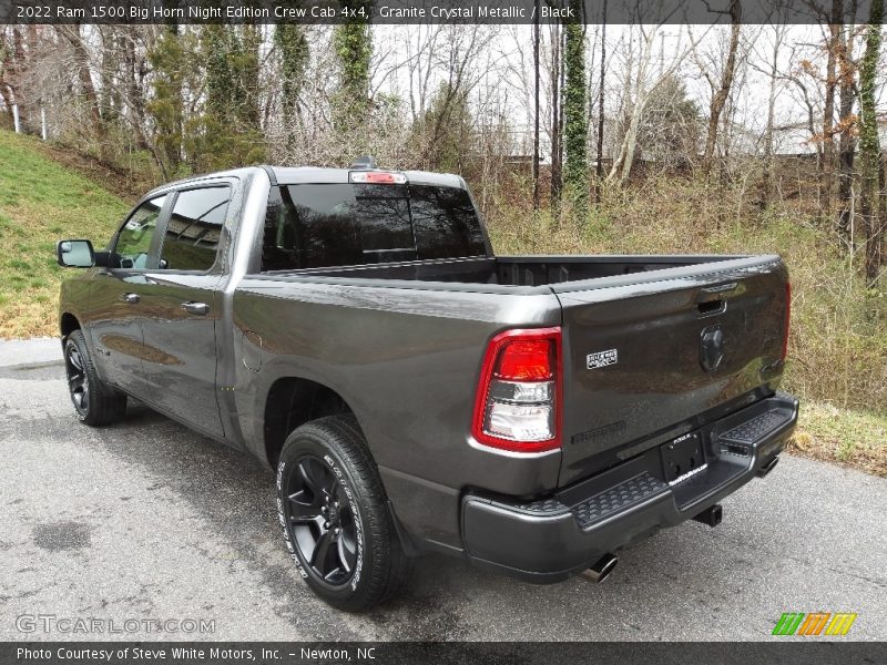 Granite Crystal Metallic / Black 2022 Ram 1500 Big Horn Night Edition Crew Cab 4x4