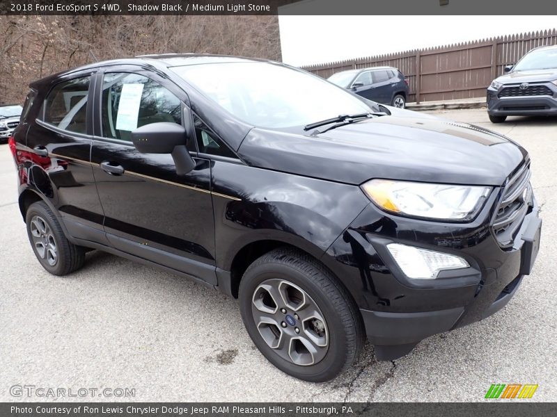Shadow Black / Medium Light Stone 2018 Ford EcoSport S 4WD