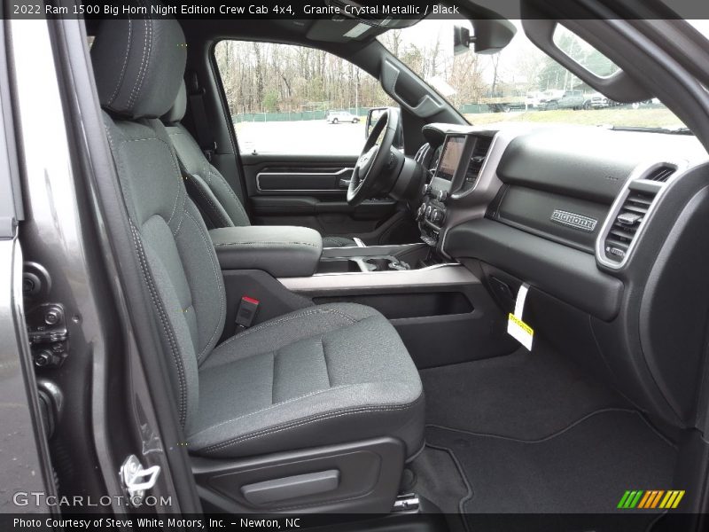 Granite Crystal Metallic / Black 2022 Ram 1500 Big Horn Night Edition Crew Cab 4x4