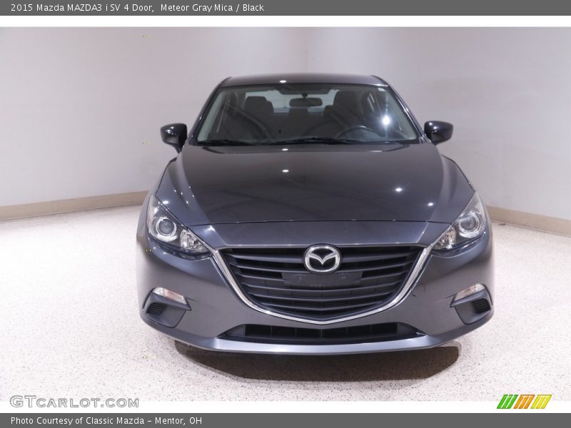 Meteor Gray Mica / Black 2015 Mazda MAZDA3 i SV 4 Door