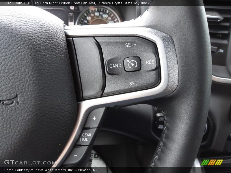  2022 1500 Big Horn Night Edition Crew Cab 4x4 Steering Wheel