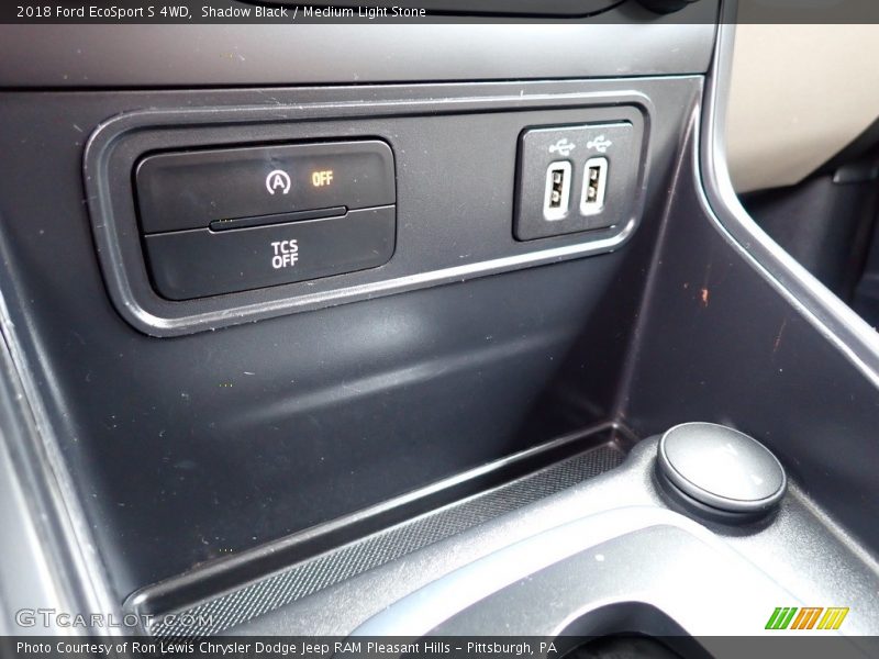 Shadow Black / Medium Light Stone 2018 Ford EcoSport S 4WD