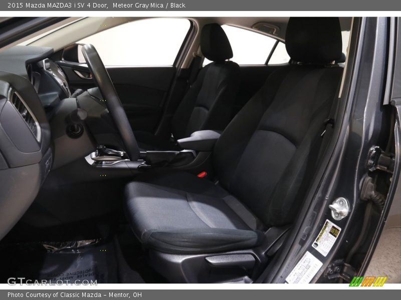 Meteor Gray Mica / Black 2015 Mazda MAZDA3 i SV 4 Door