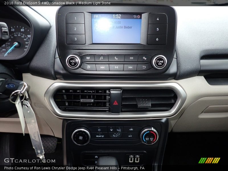Shadow Black / Medium Light Stone 2018 Ford EcoSport S 4WD
