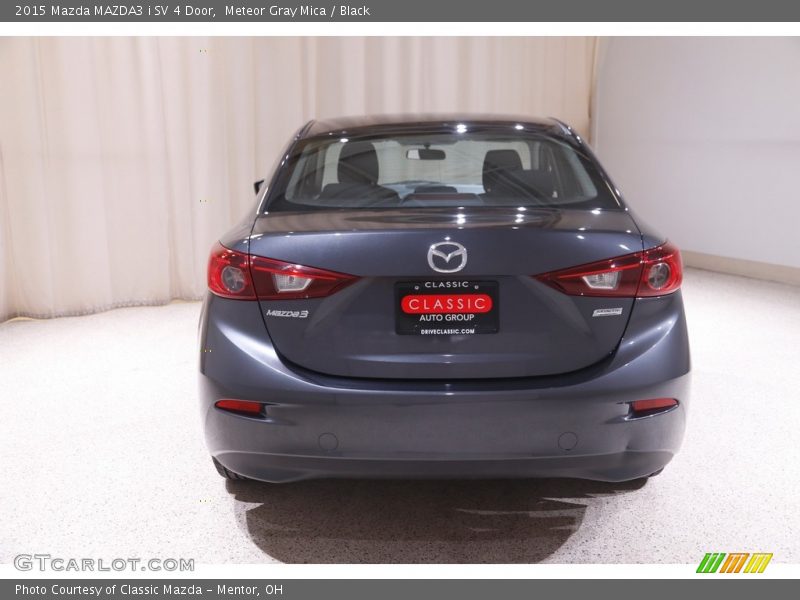 Meteor Gray Mica / Black 2015 Mazda MAZDA3 i SV 4 Door
