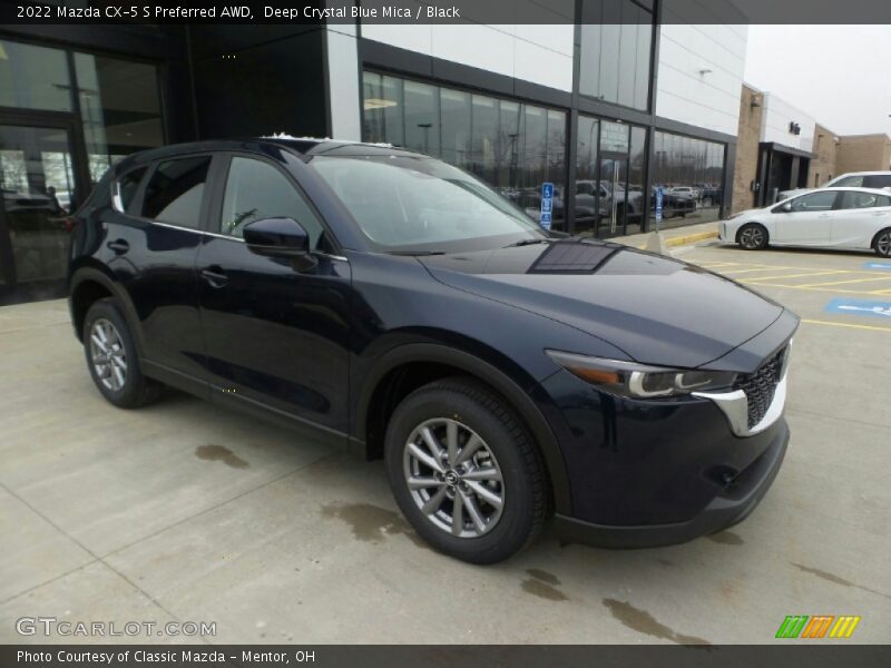 Deep Crystal Blue Mica / Black 2022 Mazda CX-5 S Preferred AWD