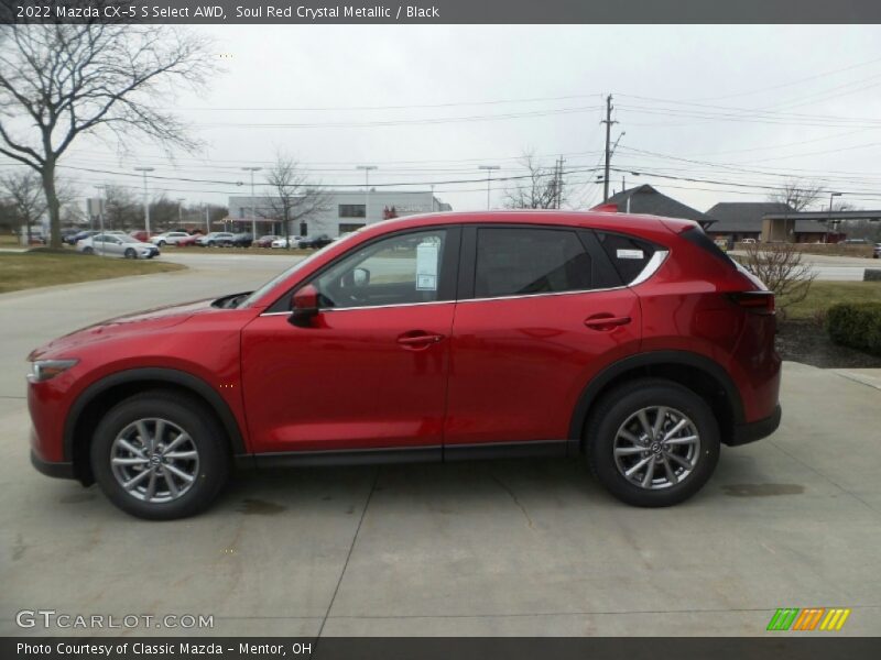 Soul Red Crystal Metallic / Black 2022 Mazda CX-5 S Select AWD