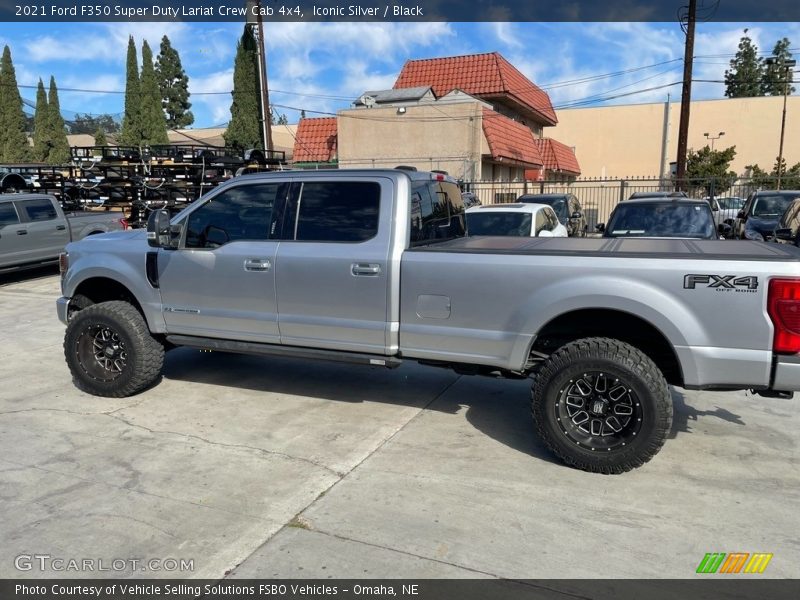 Iconic Silver / Black 2021 Ford F350 Super Duty Lariat Crew Cab 4x4