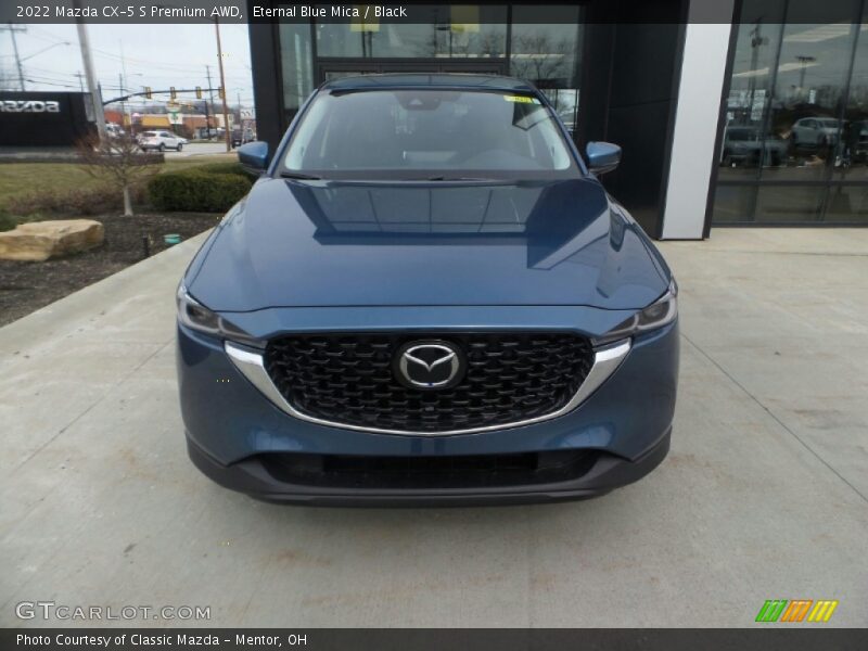 Eternal Blue Mica / Black 2022 Mazda CX-5 S Premium AWD