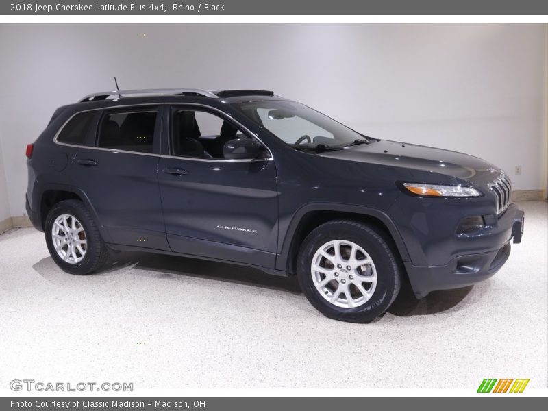 Rhino / Black 2018 Jeep Cherokee Latitude Plus 4x4