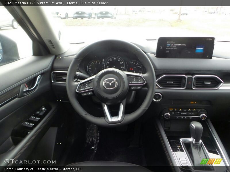 Eternal Blue Mica / Black 2022 Mazda CX-5 S Premium AWD