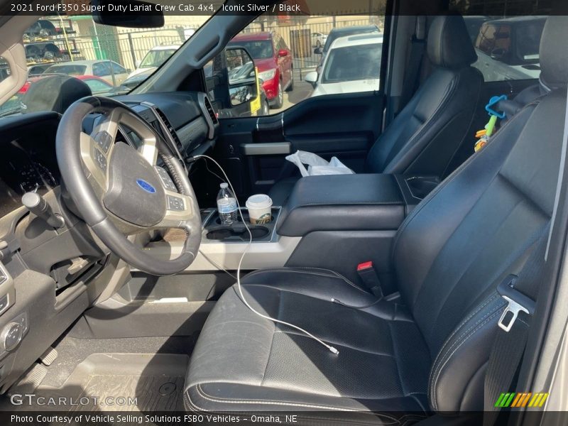 Iconic Silver / Black 2021 Ford F350 Super Duty Lariat Crew Cab 4x4