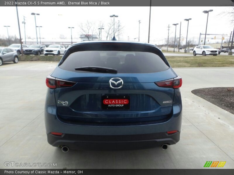 Eternal Blue Mica / Black 2022 Mazda CX-5 S Premium AWD