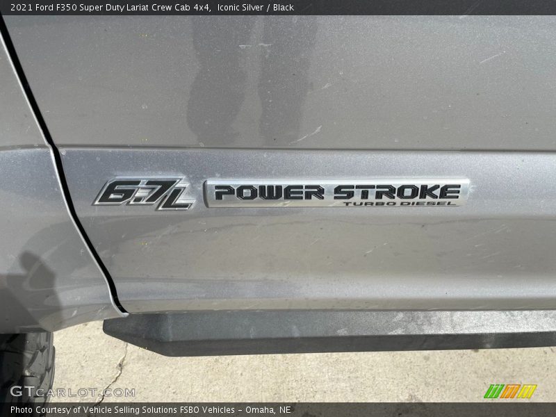 Iconic Silver / Black 2021 Ford F350 Super Duty Lariat Crew Cab 4x4