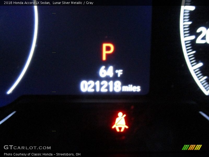 Lunar Silver Metallic / Gray 2018 Honda Accord LX Sedan