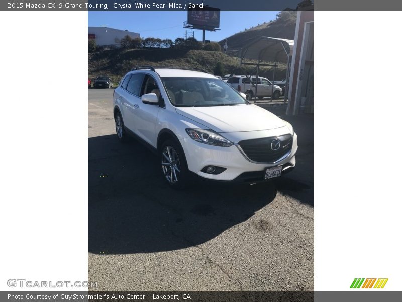 Crystal White Pearl Mica / Sand 2015 Mazda CX-9 Grand Touring