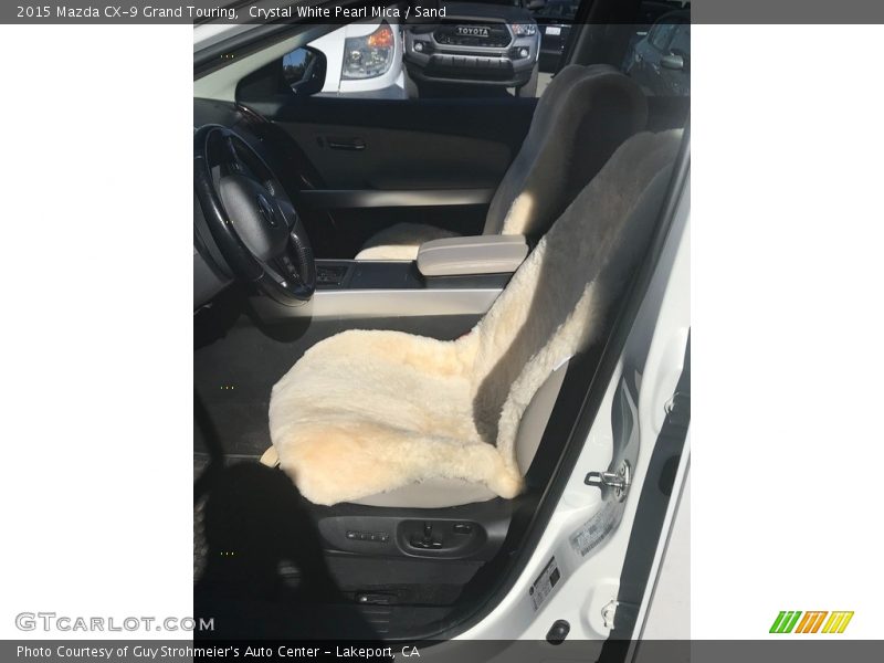 Crystal White Pearl Mica / Sand 2015 Mazda CX-9 Grand Touring