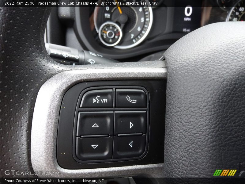 Bright White / Black/Diesel Gray 2022 Ram 2500 Tradesman Crew Cab Chassis 4x4