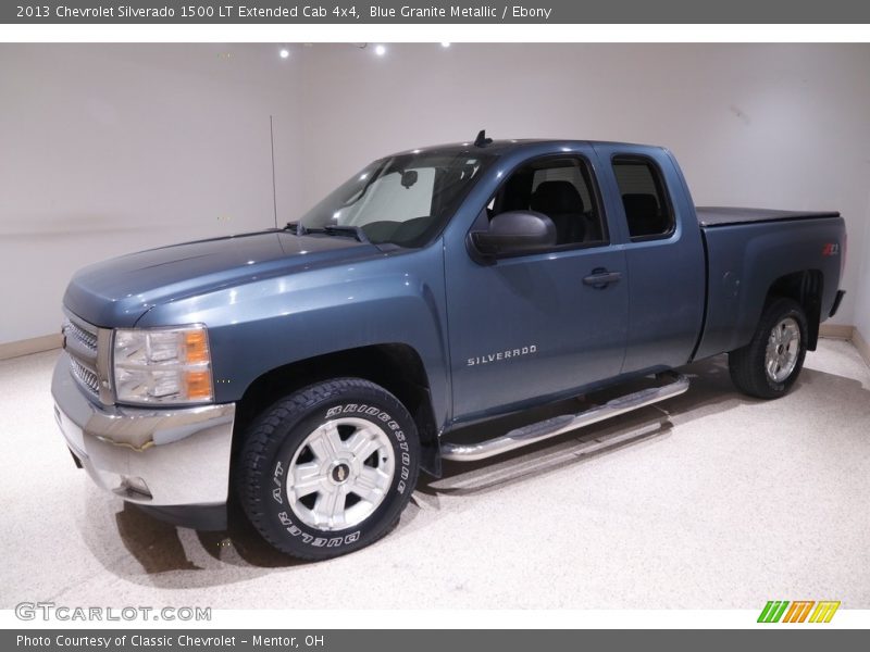 Blue Granite Metallic / Ebony 2013 Chevrolet Silverado 1500 LT Extended Cab 4x4