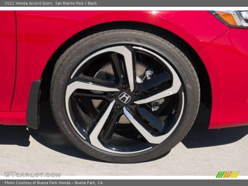 San Marino Red / Black 2022 Honda Accord Sport
