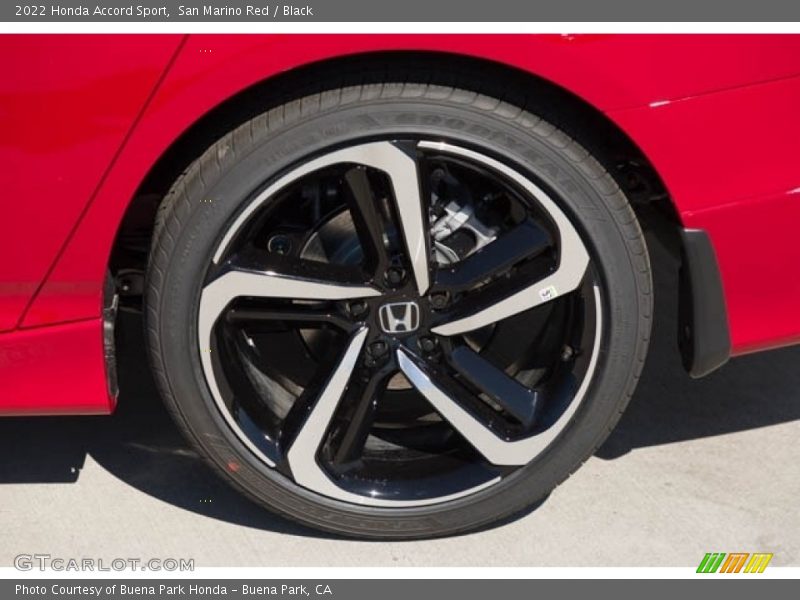 San Marino Red / Black 2022 Honda Accord Sport