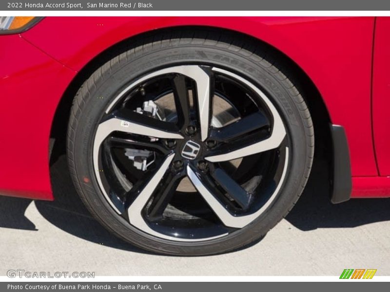 San Marino Red / Black 2022 Honda Accord Sport