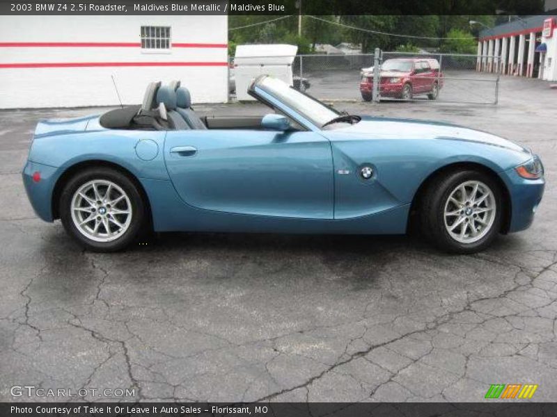 Maldives Blue Metallic / Maldives Blue 2003 BMW Z4 2.5i Roadster