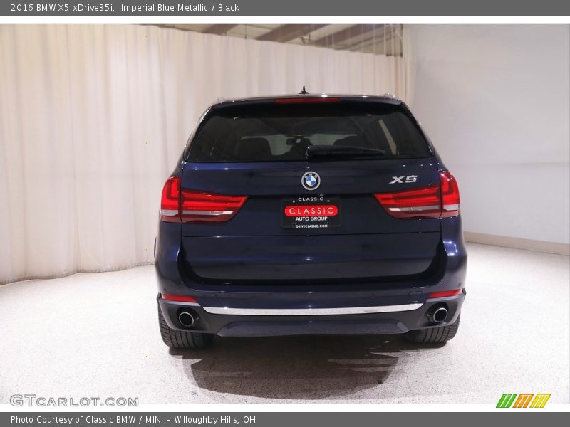 Imperial Blue Metallic / Black 2016 BMW X5 xDrive35i