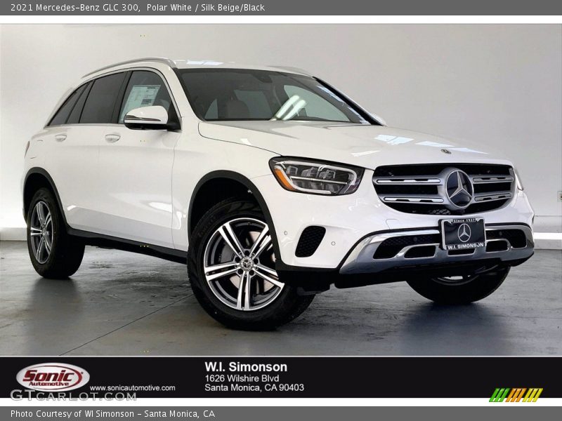 Polar White / Silk Beige/Black 2021 Mercedes-Benz GLC 300