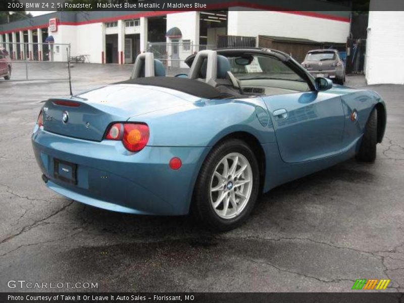 Maldives Blue Metallic / Maldives Blue 2003 BMW Z4 2.5i Roadster
