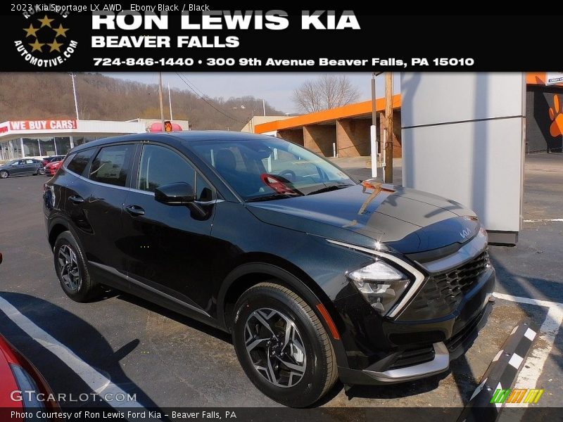 Ebony Black / Black 2023 Kia Sportage LX AWD