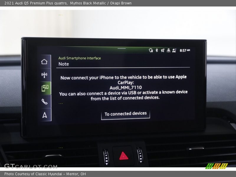 Mythos Black Metallic / Okapi Brown 2021 Audi Q5 Premium Plus quattro