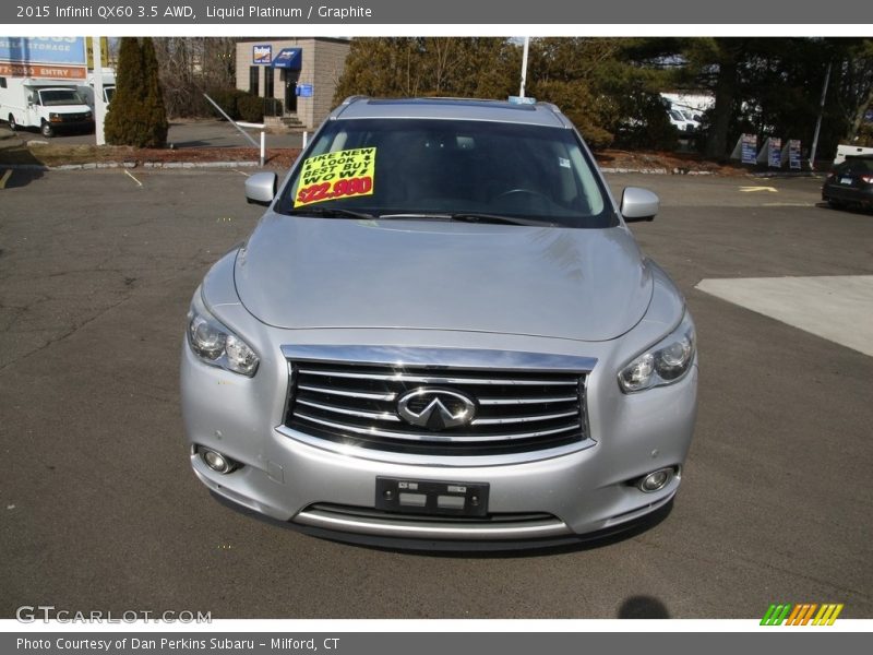Liquid Platinum / Graphite 2015 Infiniti QX60 3.5 AWD