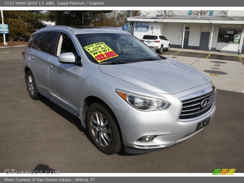 Liquid Platinum / Graphite 2015 Infiniti QX60 3.5 AWD