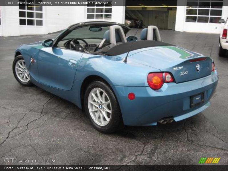 Maldives Blue Metallic / Maldives Blue 2003 BMW Z4 2.5i Roadster